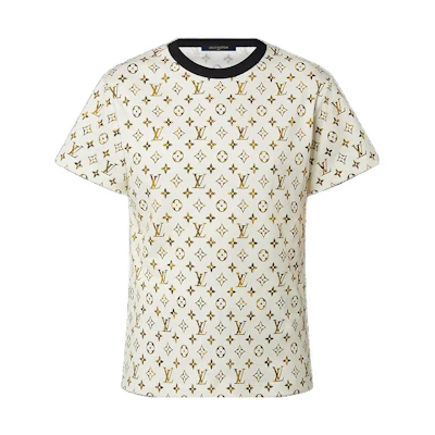 (Women) LOUIS VUITTON SS23 Logo Print White Crewneck T-Shirt. 1ABEE6