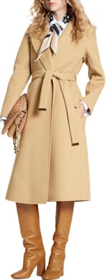 (Women) LOUIS VUITTON SS23 Long Wrap Coat with Tie Belt Khaki Color 1AB9ES Lookbook (Women) LOUIS VUITTON SS23 Long Wrap Coat with Tie Belt Khaki Color 1AB9ES