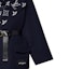 Sizing (Women) LOUIS VUITTON SS23 Navy Logo Wrap Pocket Overcoat. 1AB76A