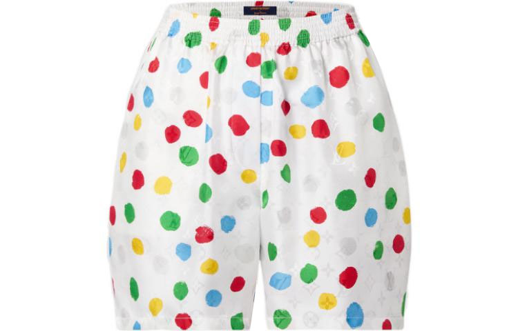 Order (W) LOUIS VUITTON SS23 Celana Pendek Polkadot Putih Santai. 1AB7Z8