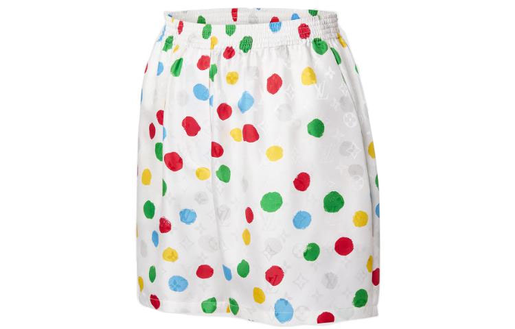 Shop (W) LOUIS VUITTON SS23 Celana Pendek Polkadot Putih Santai. 1AB7Z8