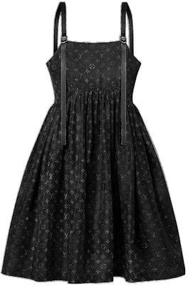 (W) 루이비통 SS23 올오버 로고 가죽 스트랩 여성 민소매 드레스 블랙. 1AAY50 Buy (W) 루이비통 SS23 올오버 로고 가죽 스트랩 여성 민소매 드레스 블랙. 1AAY50