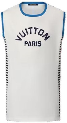 (W) ルイ・ヴィトン SS23 アルファベットパッチ バスケットボールタンクトップ ホワイト 1ABCFG Buy (W) ルイ・ヴィトン SS23 アルファベットパッチ バスケットボールタンクトップ ホワイト 1ABCFG