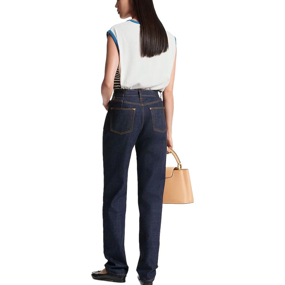 Shop (W) ルイ・ヴィトン SS23 アルファベットパッチ バスケットボールタンクトップ ホワイト 1ABCFG