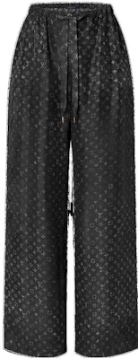 (W) 路易威登 SS23 高腰Logo直筒寬褲 女士 黑色 1AB06N Buy (W) 路易威登 SS23 高腰Logo直筒寬褲 女士 黑色 1AB06N