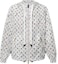 Buy (Women) LOUIS VUITTON SS23 Logo All-Over Print White Hoodie Jacket 1ABYIO