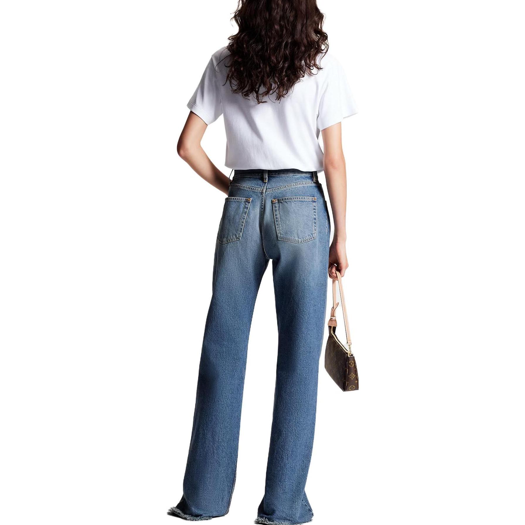 Purchase (Women) LOUIS VUITTON SS23 Logo Crewneck Regular T-Shirt White 1ABT4H