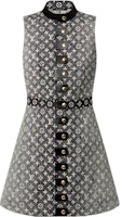 (Women) Louis Vuitton SS23 Monogram Half-Turtleneck Sleeveless Dress Women Grey Black 1AAUPJ (Women) Louis Vuitton SS23 Monogram Half-Turtleneck Sleeveless Dress Women Grey Black 1AAUPJ