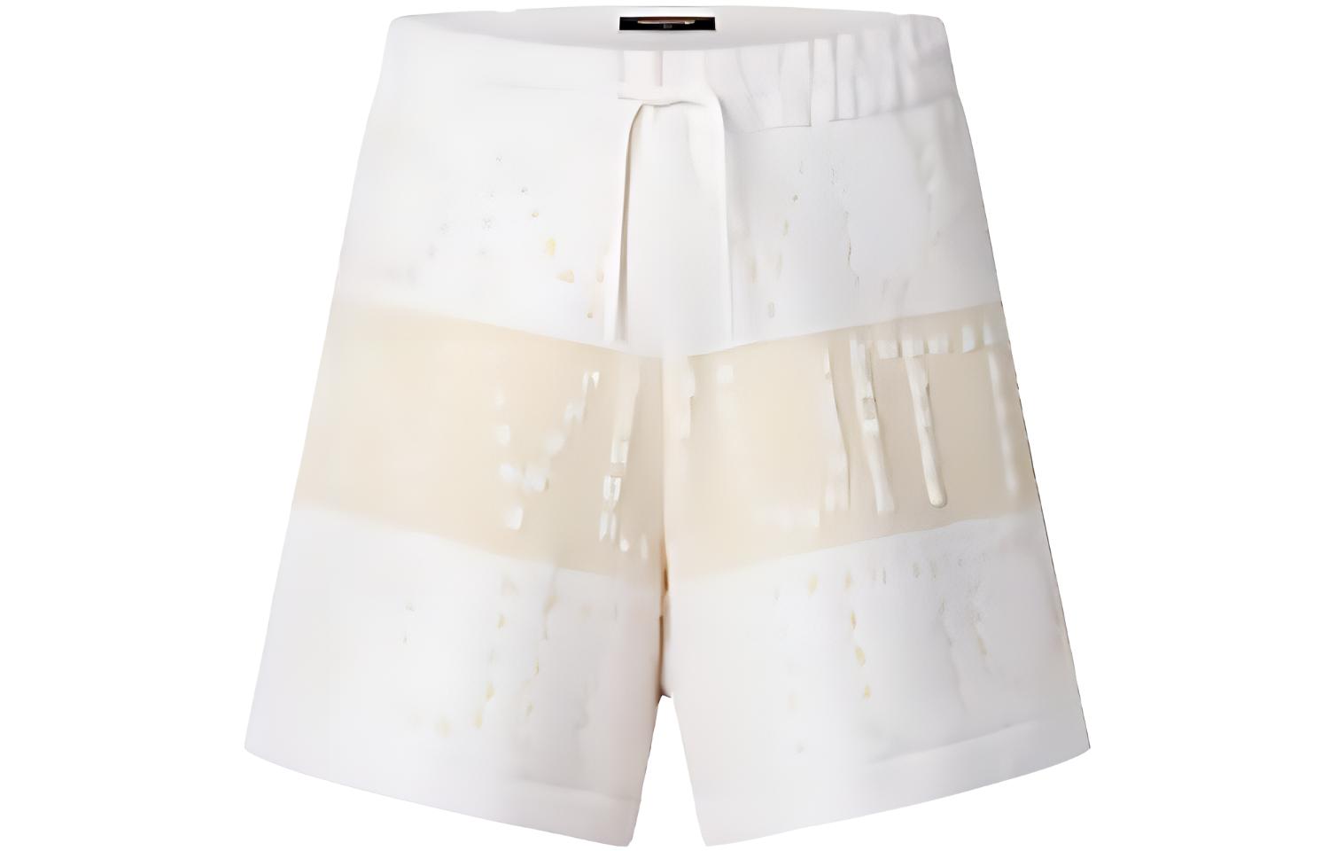 (Women) LOUIS VUITTON SS23 Monogram Print Straight Shorts Beige 1AAWRU