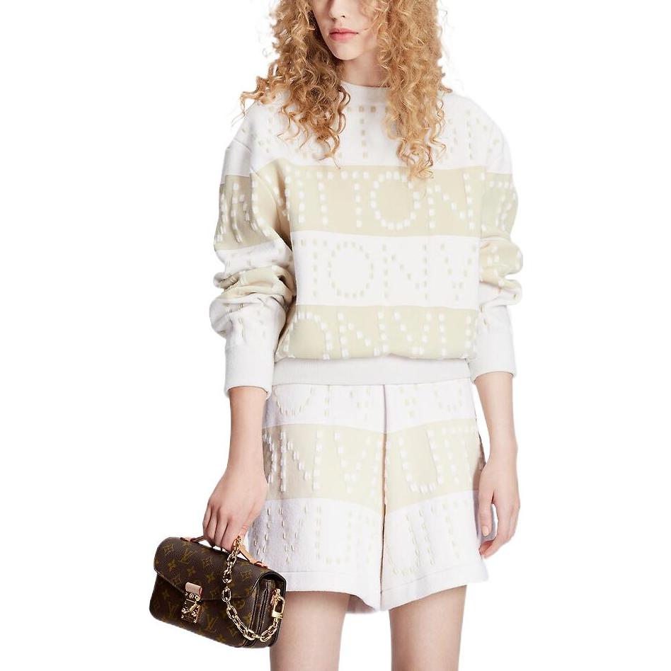 Purchase (W) LOUIS VUITTON Seluar Pendek Cetak Monogram SS23 Beige 1AAWRU