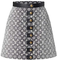 (Women) LOUIS VUITTON SS23 Monogram Short Casual Skirt Women Gray Black. 1AAUP3 (Women) LOUIS VUITTON SS23 Monogram Short Casual Skirt Women Gray Black. 1AAUP3