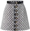 Order (W) 루이비통 SS23 모노그램 숏 캐주얼 스커트 여성 그레이 블랙. 1AAUP3