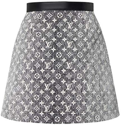 (W) 루이비통 SS23 모노그램 숏 캐주얼 스커트 여성 그레이 블랙. 1AAUP3 Lookbook (W) 루이비통 SS23 모노그램 숏 캐주얼 스커트 여성 그레이 블랙. 1AAUP3