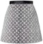 Lookbook (W) 루이비통 SS23 모노그램 숏 캐주얼 스커트 여성 그레이 블랙. 1AAUP3
