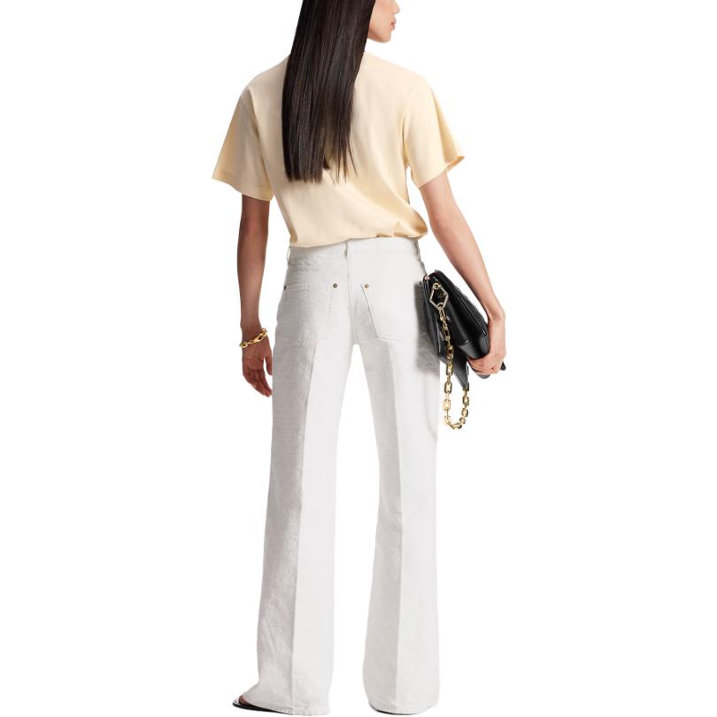 (Women) LOUIS VUITTON SS23 Nautical Logo Print Short Sleeve T-Shirt  Beige 1ABGC0 圖 5