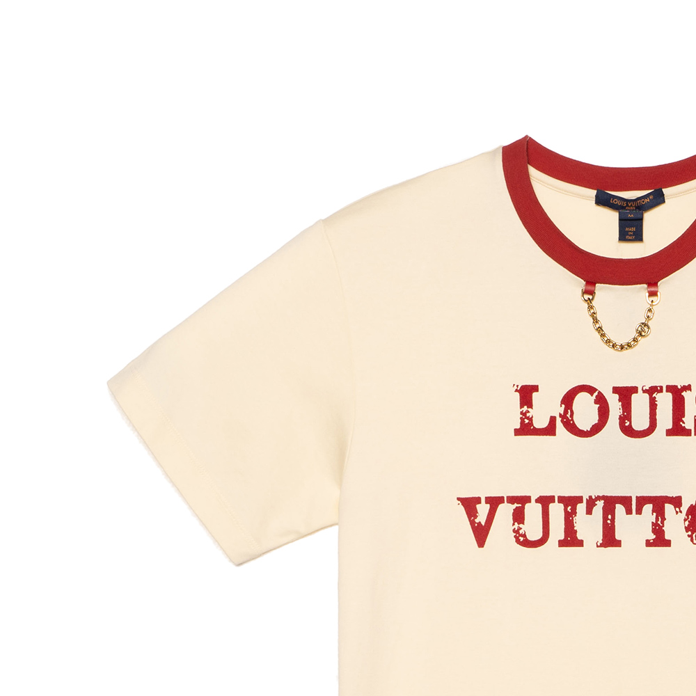 (Women) LOUIS VUITTON SS23 Nautical Logo Print Short Sleeve T-Shirt  Beige 1ABGC0 圖 8