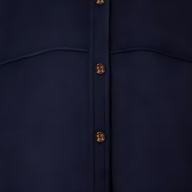 Details for (Women) LOUIS VUITTON SS23 Nautical Solid Single-Breasted Casual Coat Navy Women 1ABC9W