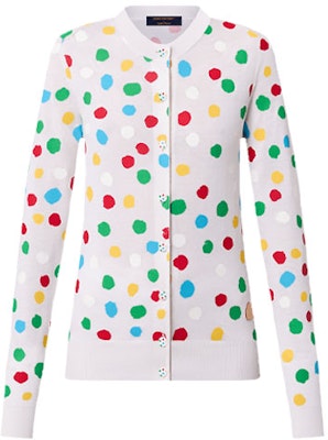 (W) 路易威登 SS23 手绘波点羊绒开衫 白色 1AB88D Order (W) 路易威登 SS23 手绘波点羊绒开衫 白色 1AB88D