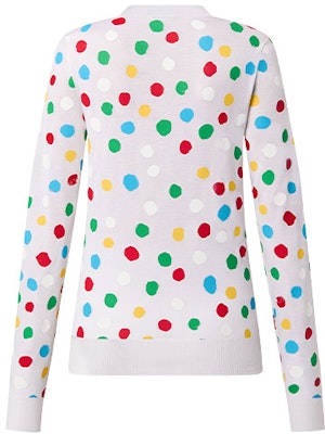 (W) 路易威登 SS23 手绘波点羊绒开衫 白色 1AB88D Lookbook (W) 路易威登 SS23 手绘波点羊绒开衫 白色 1AB88D