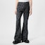 Lookbook (Women) LOUIS VUITTON SS24 Black Logo Buttoned Flare Denim Jeans. 1AFQF3