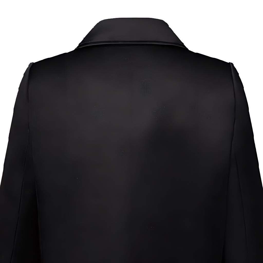 Details for (Women) LOUIS VUITTON SS24  Black Long Sleeve Coat with Lace-Up Detail. 1AFSIT