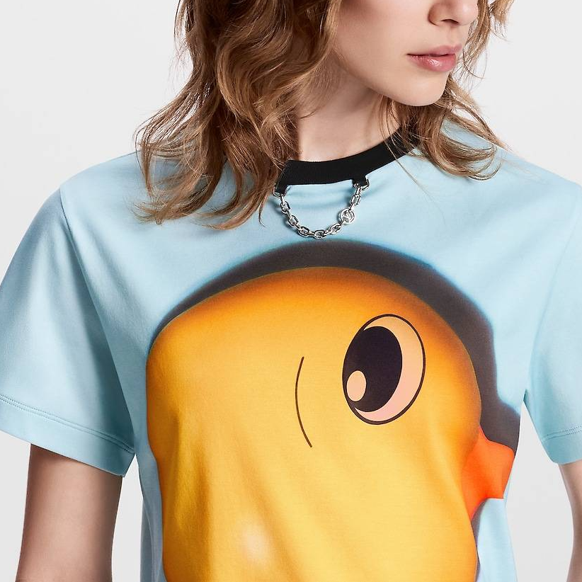 (Women) LOUIS VUITTON SS24  Blue Duck Pattern Crewneck T-Shirt. 1AFTR8 圖 6