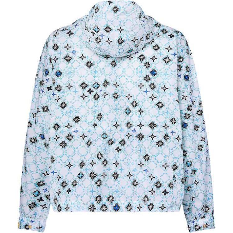 Lookbook (Women) LOUIS VUITTON SS24  Blue Logo Print Hoodie Jacket 1AFUFN
