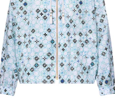 Sizing (W) 路易威登 SS24 藍色 Logo 印花連帽外套 1AFUFN