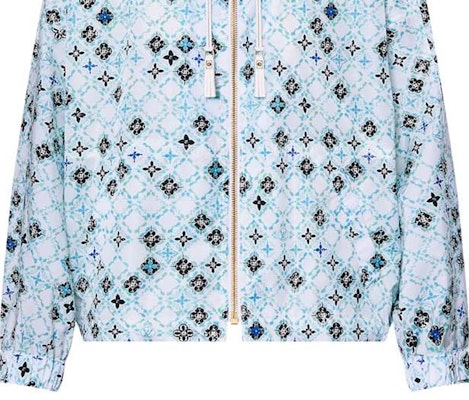 (Women) LOUIS VUITTON SS24 Blue Logo Print Hoodie Jacket 1AFUFN Sizing (Women) LOUIS VUITTON SS24 Blue Logo Print Hoodie Jacket 1AFUFN