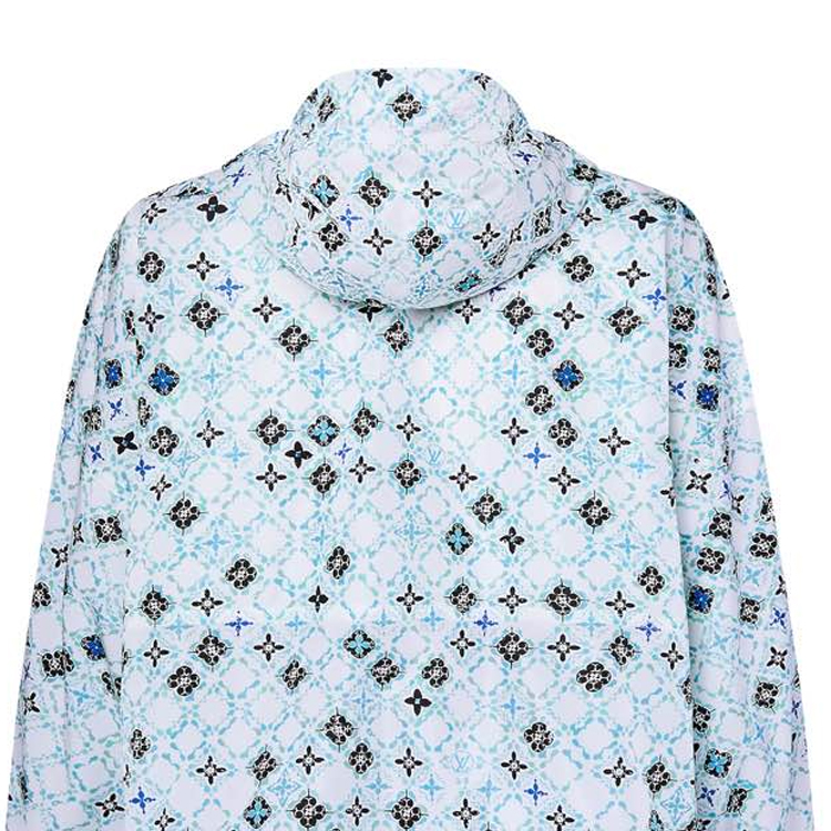 Cheap (Women) LOUIS VUITTON SS24  Blue Logo Print Hoodie Jacket 1AFUFN