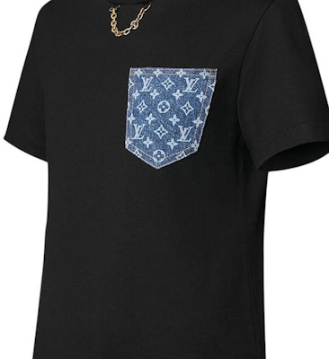 (W) ルイヴィトン SS24 ロゴプリント ブラック クルーネック半袖Tシャツ 1AFYOP Sizing (W) ルイヴィトン SS24 ロゴプリント ブラック クルーネック半袖Tシャツ 1AFYOP