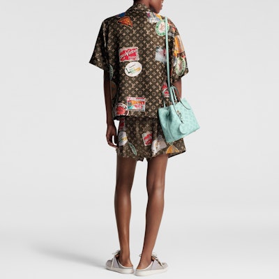 (W) Camiseta Marrón de Manga Corta con Logo LOUIS VUITTON SS24. 1AFL76 Shop (W) Camiseta Marrón de Manga Corta con Logo LOUIS VUITTON SS24. 1AFL76