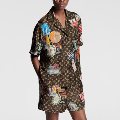 (W) Camiseta Marrón de Manga Corta con Logo LOUIS VUITTON SS24. 1AFL76 Purchase (W) Camiseta Marrón de Manga Corta con Logo LOUIS VUITTON SS24. 1AFL76