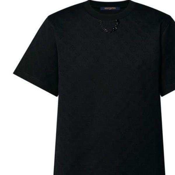 (Women) LOUIS VUITTON SS24  Plain Black Crewneck Short-Sleeve T-Shirt 1AFTN5 圖 7