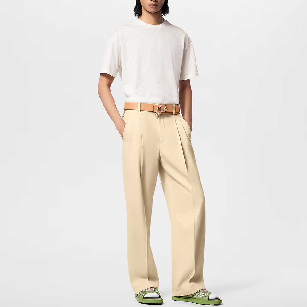 (Women) LOUIS VUITTON SS24  White Crewneck Short-Sleeve Pullover T-Shirt. 1AFQ51 圖 3