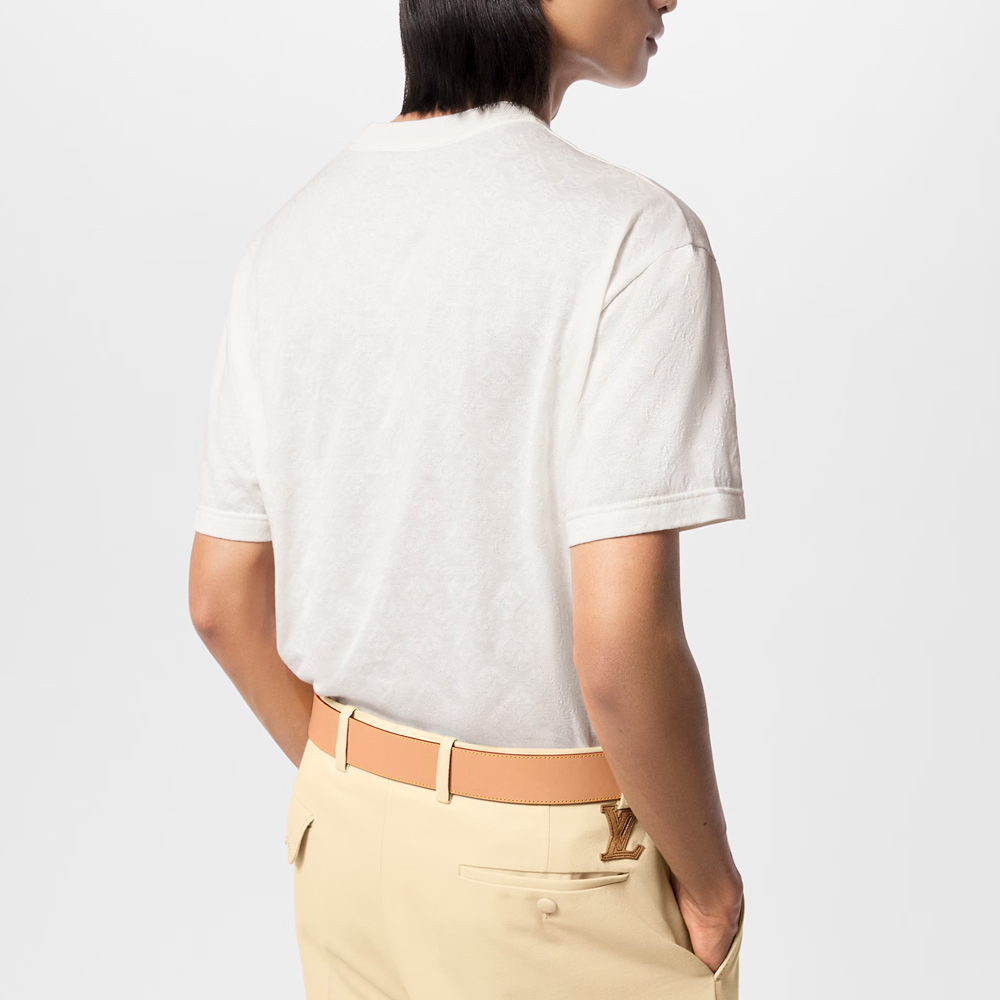 (Women) LOUIS VUITTON SS24  White Crewneck Short-Sleeve Pullover T-Shirt. 1AFQ51 圖 6