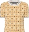 Shop (W) LOUIS VUITTON SS24 Kuning Logo Cetakan Crewneck Baju Knit Lengan Pendek. 1AFZNU