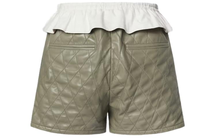(Women) LOUIS VUITTON SS24 Embossed Diamond Zipper Shorts  Matcha Green 1AFFUE 圖 3