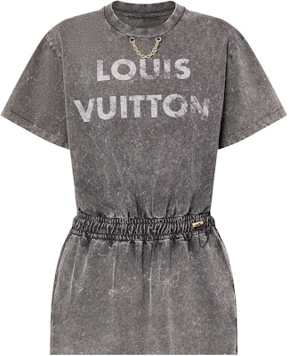 (W) LOUIS VUITTON SS24 Gaun Wanita Abu-Abu Motif Logo Pudar Lengan Pendek. 1AFLQQ Buy (W) LOUIS VUITTON SS24 Gaun Wanita Abu-Abu Motif Logo Pudar Lengan Pendek. 1AFLQQ