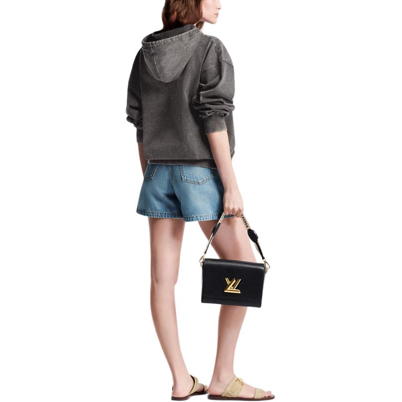 Shop (W) 路易威登SS24渐变老花印花灰色宽松连帽衫. 1AFMPT