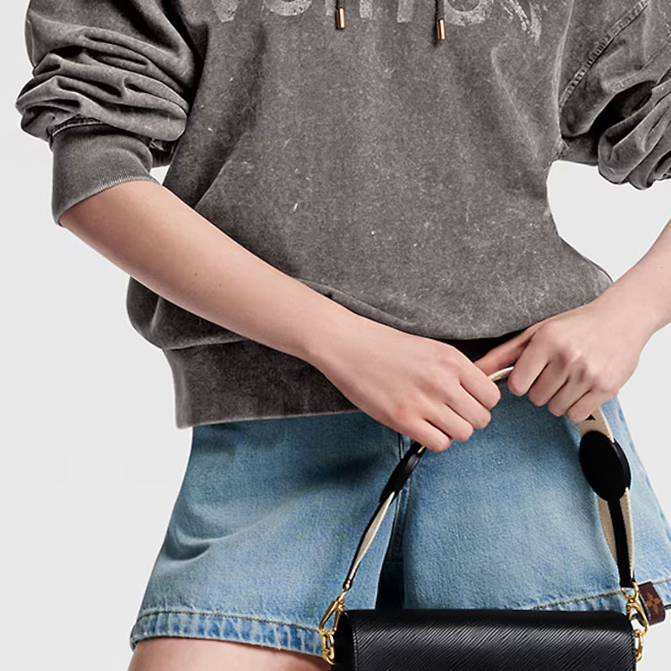 Sizing (W) 路易威登SS24渐变老花印花灰色宽松连帽衫. 1AFMPT