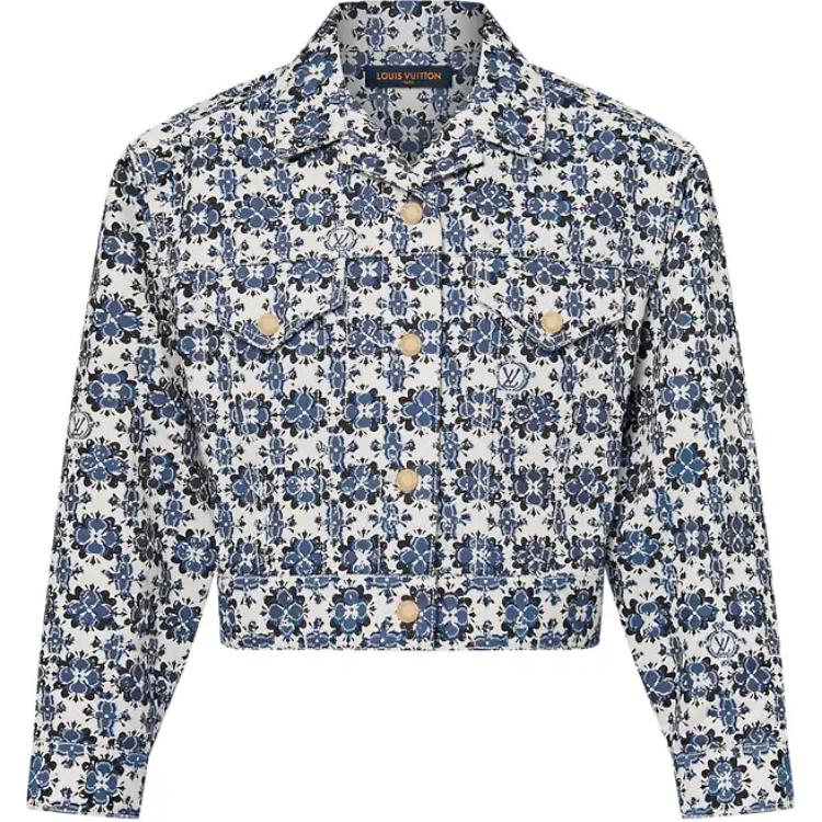 (Women) Louis Vuitton SS24 Floral Print Cropped Long Sleeve Jacket Multicolor 1AFT18 圖 2