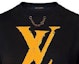 Details for (W) LOUIS VUITTON SS24 Kaos Logo Print Lengan Pendek Crewneck Warna Hitam 1AFDV7