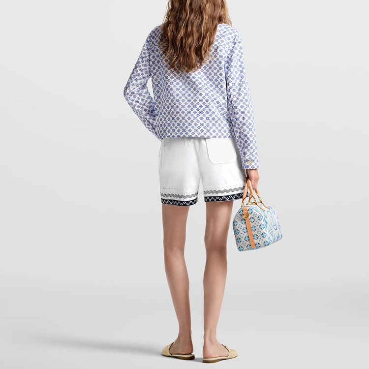 (Women) LOUIS VUITTON SS24 Monogram Short Denim Jacket  Blue 1AFTGV 圖 4