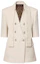 Buy (W) Chaqueta Beige LOUIS VUITTON SS24 Blazer Manga Corta con Cuello Bufanda. 1AFFBJ