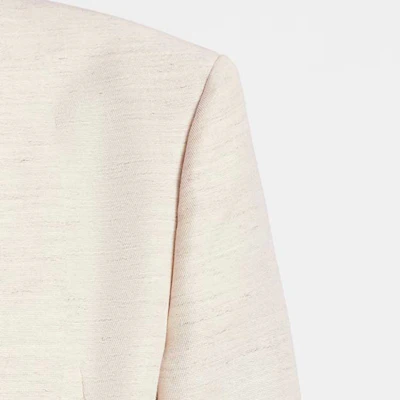 (W) Chaqueta Beige LOUIS VUITTON SS24 Blazer Manga Corta con Cuello Bufanda. 1AFFBJ Shop (W) Chaqueta Beige LOUIS VUITTON SS24 Blazer Manga Corta con Cuello Bufanda. 1AFFBJ