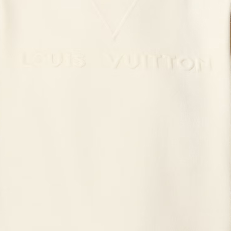 (Women) LOUIS VUITTON SS24 Solid Logo Knit Crewneck Short Sleeve Tee  Pale Yellow 1AFEFE 圖 3