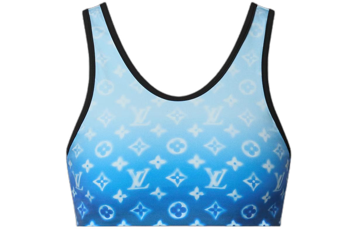 Order (W) 路易威登 SS24 噴霧花紋比基尼上衣 藍色 泳裝 1AAX7M