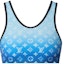 Order (Women) LOUIS VUITTON SS24 Sprayed Monogram Bikini Top Blue Swimwear 1AAX7M