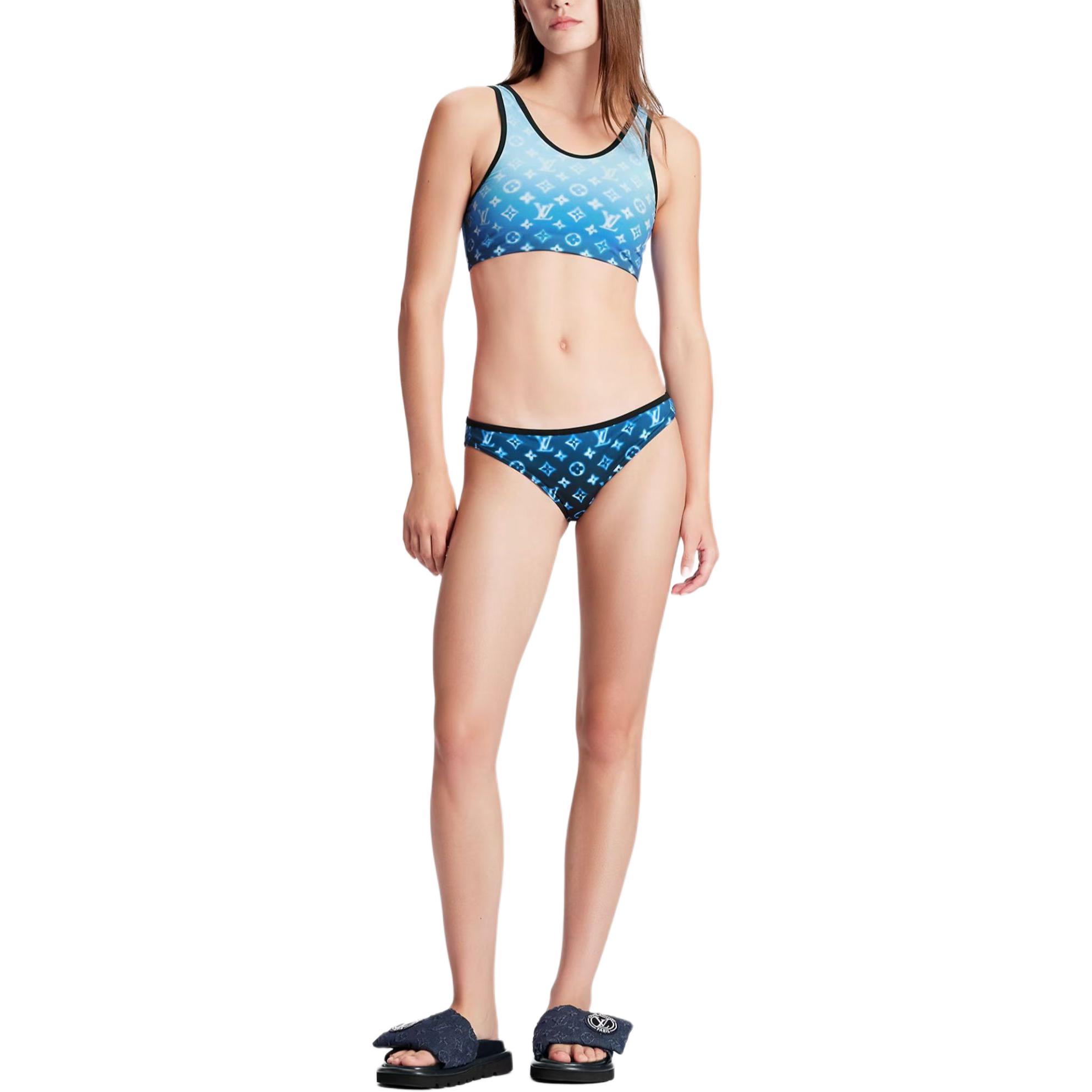 Lookbook (W) 路易威登 SS24 噴霧花紋比基尼上衣 藍色 泳裝 1AAX7M
